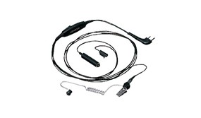 KHS-9BL/BE 3-Wire Lapel Microphone with Earphone (Black/Beige)